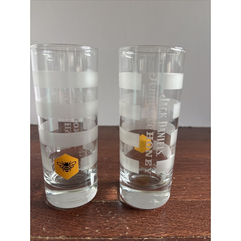 Jack Daniels Tennessee Honey Hi Ball Glass‎ Etched Honey